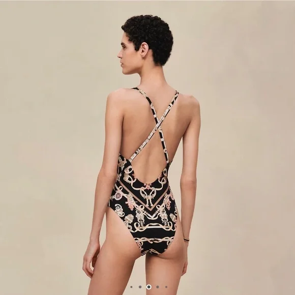 NWT! HERMÈS Grace Swimsuit Black FR size 38